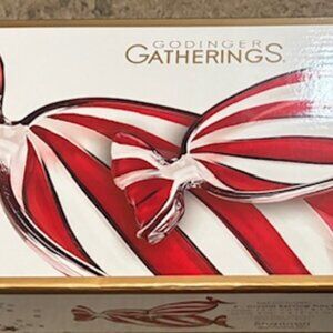 Godinger Crystal - Candy Wrapper Serving Trays - Set of 2